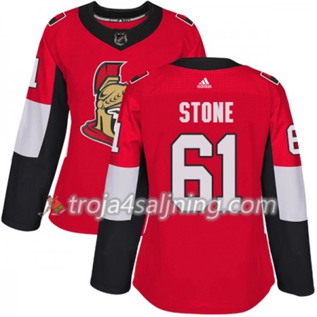 Ottawa Senators tröja Mark Stone 61 Röd 2017-2018 Adidas Authentic - Dame NHL Tröjor
